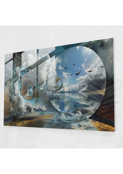 Salvador Dali Rüya Dizisi Ev Dekorasyonu - Duvar Dekorasyonu Cam Tablo Sanatı