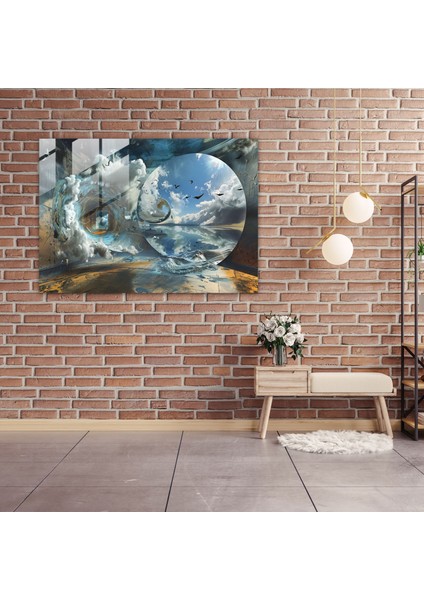 Salvador Dali Rüya Dizisi Ev Dekorasyonu - Duvar Dekorasyonu Cam Tablo Sanatı modelleri