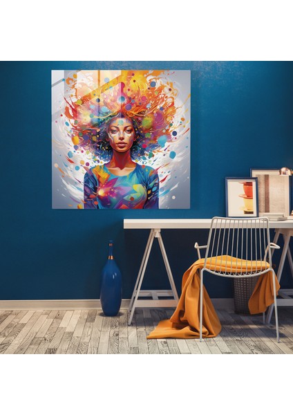 Chakra Patlaması Cam Tablo - Ruhani Çakralar Duvar Dekorasyonu Pop Sanat fiyatları