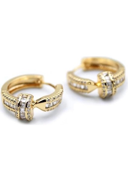 Taşlı Çivi Küpe - Altın fiyatları