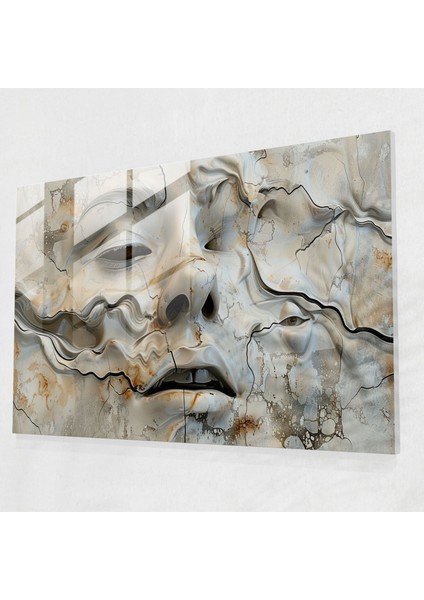 Salvador Dali Eritilmiş Yüz Cam Tablo - Modern Sanat