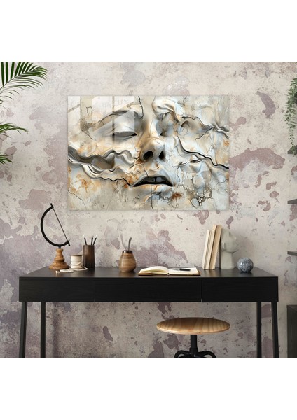 Salvador Dali Eritilmiş Yüz Cam Tablo - Modern Sanat fiyatları