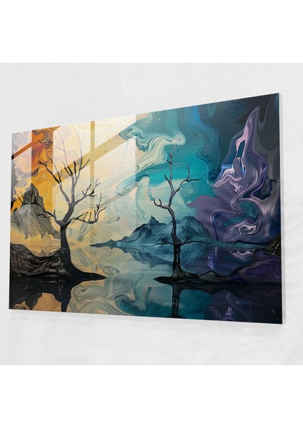 Salvador Dali Eritilen Manzara Cam Duvar Sanatı - Surrealizm Cam Duvar Sanatı Salvador Dali