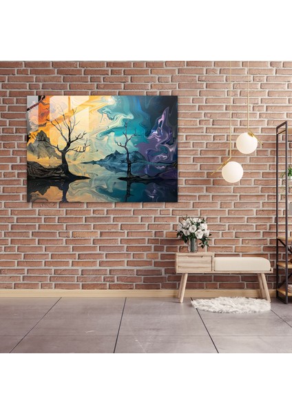 Salvador Dali Eritilen Manzara Cam Duvar Sanatı - Surrealizm Cam Duvar Sanatı Salvador Dali fiyatları