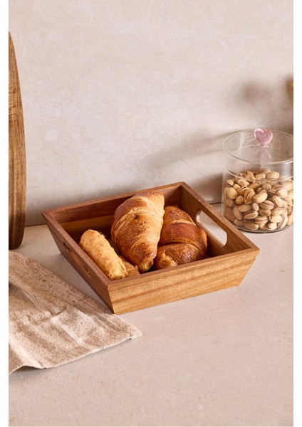 Akasya Ekmeklik 20X20X6 cm