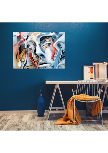 Soyut Dali Ilhamlı Cam Tablo - Salvador Dali Duvar Dekorasyonu Cam Sanatı modelleri