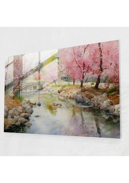 Zen Bahçesi Cam Tablo - Huzurlu Sakin Zen Bahçesi