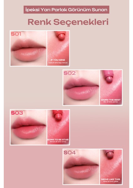 Tek Dokunuşla Pürüzsüzce Uygulanan Hafif Yapılı Kalem Ruj Perıpera Slip On My Lip (S03BORNTOBESTAR) indirimleri