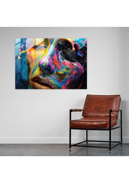 Soyut Eriyen Yüz Cam Duvar Sanatı - Salvador Dali Cam Duvar Sanatı Modern Sanat fiyatları