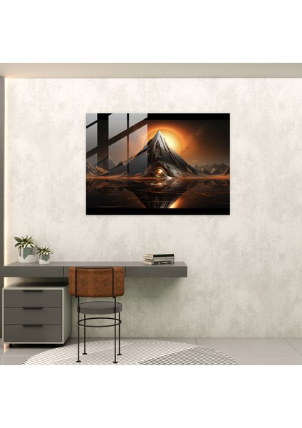 Gelecek Odaklı Volkan Cam Tablo - Volkan Cam Tablo Cam Sanatı Duvar Dekorasyonu modelleri