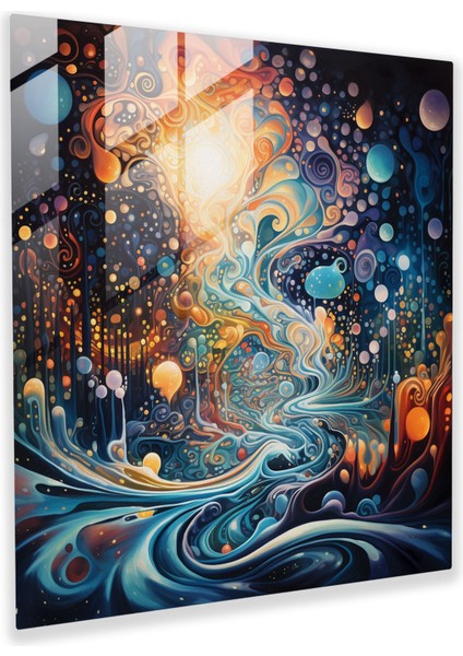 Spiritüel Ruh Cam Tablo - Ruhani Cam Sanatı Spiritüel Ruh Cam Tablo