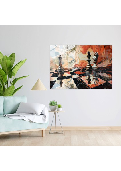 Salvador Dali'nin Eriden Satranç Parçaları Cam Tablosu - Modern Sanat ve Gerçeküstü Eserler ile Salvador Dali. fiyatları