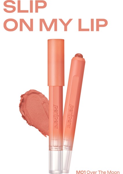 Tek Dokunuşla Pürüzsüzce Uygulanan Hafif Yapılı Kalem Ruj PERIPERA Slip On My Lip (M01 Over TheMoon) fiyatları