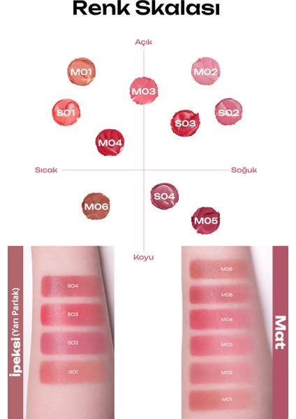 Tek Dokunuşla Pürüzsüzce Uygulanan Hafif Yapılı Kalem Ruj PERIPERA Slip On My Lip (M01 Over TheMoon)