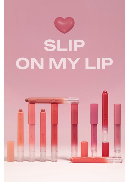 Tek Dokunuşla Pürüzsüzce Uygulanan Hafif Yapılı Kalem Ruj PERIPERA Slip On My Lip (M01 Over TheMoon)