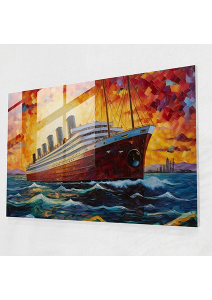 Titanic Cam Tablo Sanatı - Canlı Mozaik - Duvar Dekorasyonu Canlılık