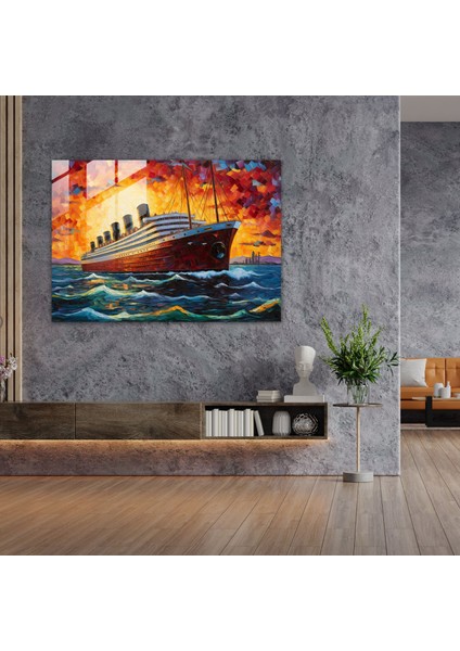 Titanic Cam Tablo Sanatı - Canlı Mozaik - Duvar Dekorasyonu Canlılık modelleri