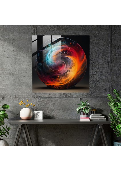 Gökadalar Arası Şafak Cam Tablo - Şafak Gök Boyama Büyüleyici Mistik modelleri