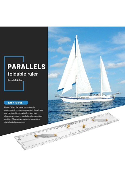 Marine Cetvel Paralel Cetvel Deniz Grafikleri Paralel Cetvel Eşleme Noktaları Paralel Cetvel 600MM (Yurt Dışından) indirimleri