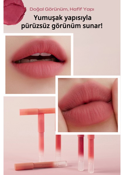 Tek Dokunuşla Pürüzsüzce Uygulanan Hafif Yapılı Kalem Ruj Perıpera Slip On My Lip (M05 Dizzy Love) modelleri