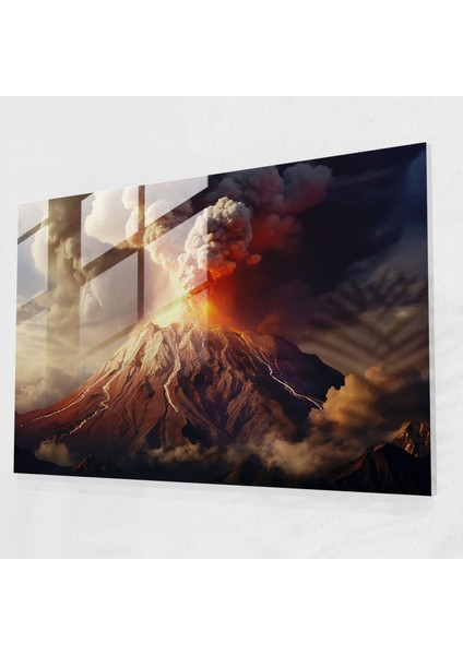 Volkan Duvar Dekorasyonu - Cam Tablo