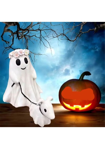 Masaüstü Dekorasyonu Hayalet Yürüyüş Köpek Heykeli Ilginç Korkunç Köpek Heykeli Cadılar Bayramı Reçine Dekorasyonu Mengmeng A (Yurt Dışından) modelleri