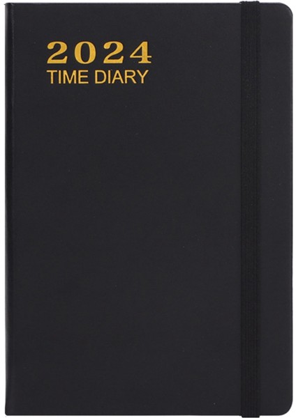 2024 Cep Planlayıcı Takvimi 2024, Haftalık Aylık Planlayıcı Siyah (Yurt Dışından)