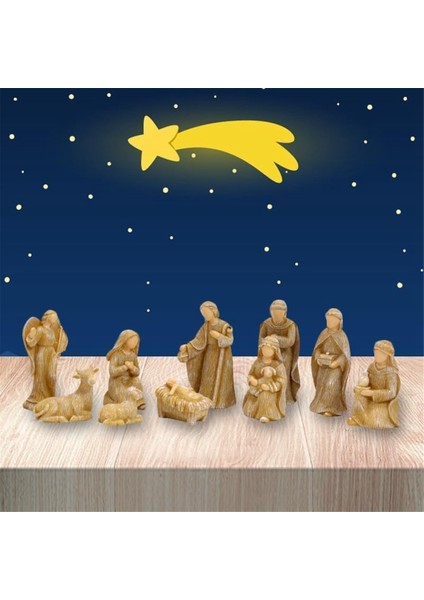 Noel Doğuş Seti, Set Hediye Süsleri El Sanatları Dekorasyonu, Oturma Odası Yatak Odası Dekoratif Aksesuarlar (Yurt Dışından) fiyatları