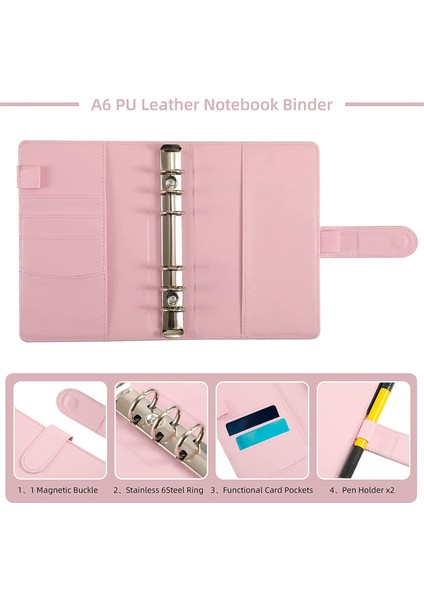 Bütçeleme Için Nakit Zarflar, A6 Bütçe Bağlayıcı, Bağlayıcı Cepler, Gider Bütçeleri, Para Klasörü Cüzdan Organizatörü (Pembe) (Yurt Dışından) modelleri