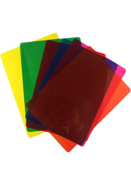 12PCS Disleksi Için Renkli Kaplamalar, Disleksi Illens Için Disleksi Okuma Şeritleri, Dehb ve Görsel Stres, 11.7x8.3inch (Yurt Dışından)