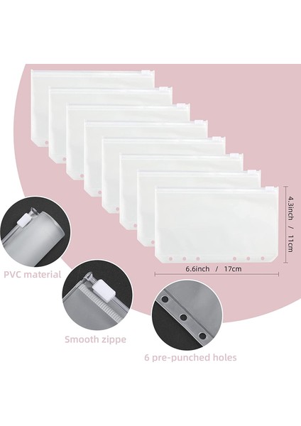 Bütçeleme Için Nakit Zarflar, A6 Bütçe Bağlayıcı, Bağlayıcı Cepler, Gider Bütçeleri, Para Klasörü Cüzdan Organizatörü (Pembe) (Yurt Dışından) indirimleri