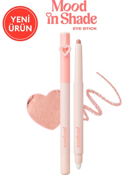 Topaklanma Yapmadan Kolayca Uygulanan Kalem Far PERIPERA Mood In Shade Eye Stick (M01 Lazy Peach)