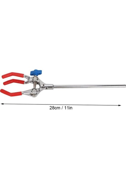 Laboratuvar Kelepçesi 28CM 3 Çatal Parmak Tarzı Kauçuk Kaplı Kafa Laboratuvar Kelepçesi Çok Fonksiyonlu Kondansatör Beher Uzatma Kelepçesi (Yurt Dışından) fiyatları