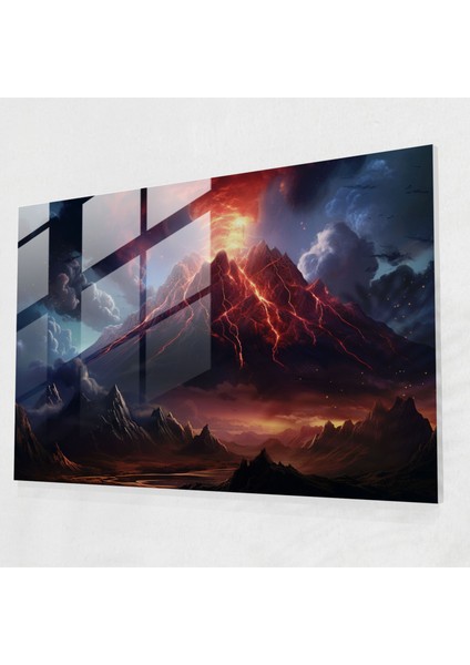 Volkan Cam Tablo Sanatı - Modern Sanat Gece Gökyüzü Cam Sanatı