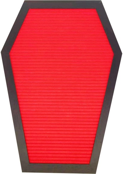 Tabut Harf Panosu, Dekorasyon Gotik Dekor Ürkütücü Hediye Kırmızı (Yurt Dışından)