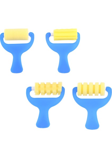 4pcs Seti Sünger Boya Roller Fırça Diy Çocuklar Boyama Fırçaları Çocuk Sanat Zanaat Boyama Aracı (Yurt Dışından) modelleri
