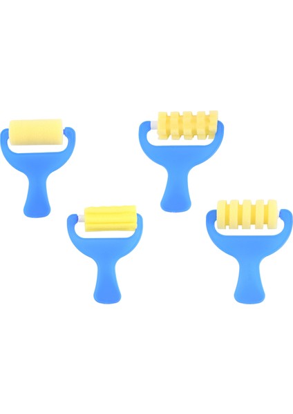 4pcs Seti Sünger Boya Roller Fırça Diy Çocuklar Boyama Fırçaları Çocuk Sanat Zanaat Boyama Aracı (Yurt Dışından) fırsatları