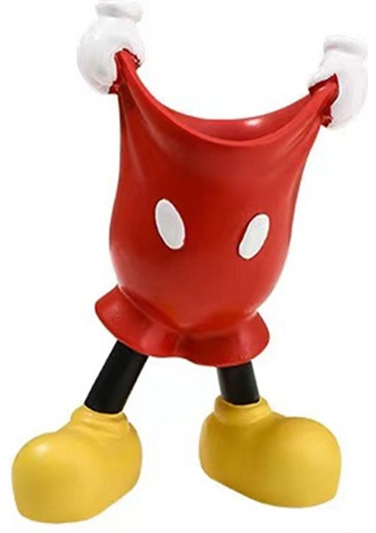 Yaratıcı Çizgi Film Mickey Şort Öğrencileri Kalem Tutucu Çok Fonksiyonlu Makyaj Fırçası Saklama Kutusu Oturma Odası (Yurt Dışından)