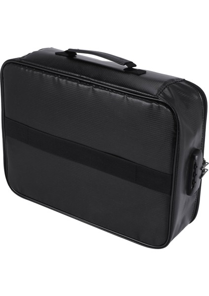 Fireproof Belge Depolama Kilidi Çantası, Taşıma Cüzdanı, Çok Katmanlı Taşınabilir Belge Depolama, Önemli Belgeler Için Uygun (Yurt Dışından)