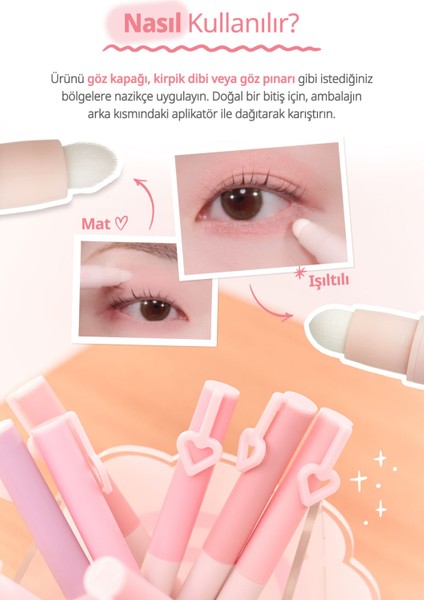 Topaklanma Yapmadan Kolayca Uygulanan Kalem Far Perıpera Mood In Shade Eye Stick (M03 Mellow Pansy)