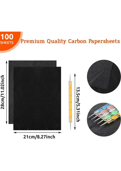 100 Yaprak Karbon Transfer Kağıdı, Iz Kağıdı, Grafit Kopya Kağıdı (Yurt Dışından) fiyatları