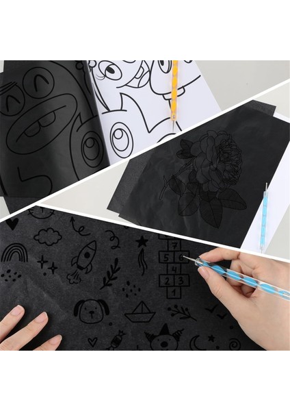 100 Yaprak Karbon Transfer Kağıdı, Iz Kağıdı, Grafit Kopya Kağıdı (Yurt Dışından) fırsatları