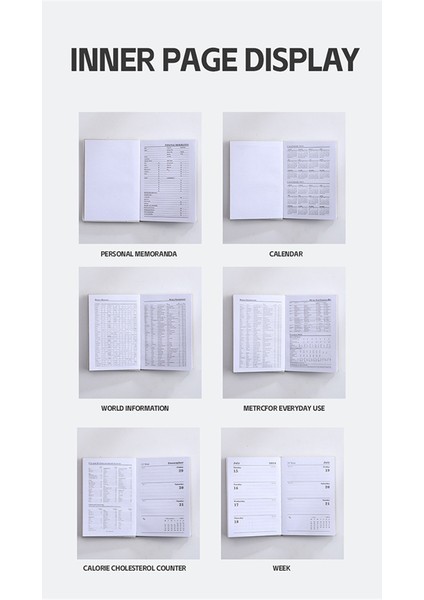 8 Adet 2024 Cep Planlayıcısı/cep Takvimi Haftalık ve Aylık Planlayıcı (Yurt Dışından) indirimleri