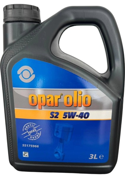 Olio S2 5W40 3 Litre Motor Yağı Üretim Yılı 2025 55175966