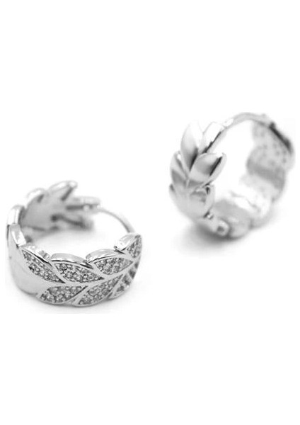 Taşlı Halka Küpe - Gümüş fiyatları