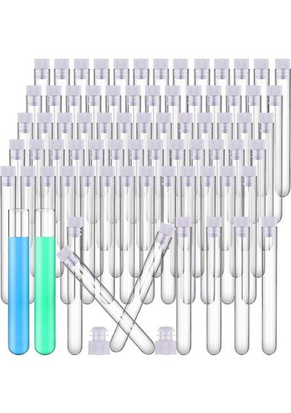12 x 100MM 12 ml Kapaklı Plastik Tüpler Şeker Tüpleri Test Laboratuvarı Tüpleri (Yurt Dışından) fiyatları