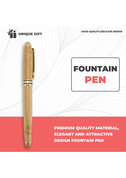 Vintage Zarif Bambu Çeşme Kalemi ile Iş Hediyeleri Için Lüks Marka Ofis Yazma Kalemleri (Yurt Dışından) fırsatları