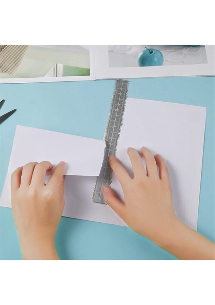 Scrapbook Cetvelleriyle Kabartma Için 3 Stil Düzensiz Kenar Cetveli (Yurt Dışından) fiyatları