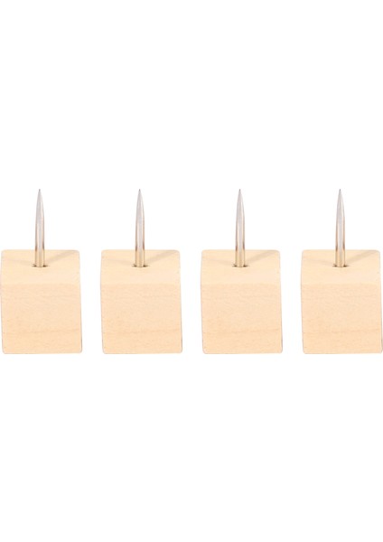 60PCS Kare Ahşap Dekoratif Itme Pimleri, Ahşap Kafa ve Çelik Iğne Noktası Başparmak Fotoğraflar, Haritalar ve Cork Tahtaları (Yurt Dışından) fırsatları