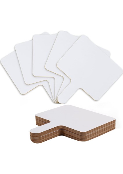 10 Adet 9.6x8 Inç Kuru Silinebilir Cevap Küreği, Elde Tutulan Ahşap Beyaz Tahta (Yurt Dışından)